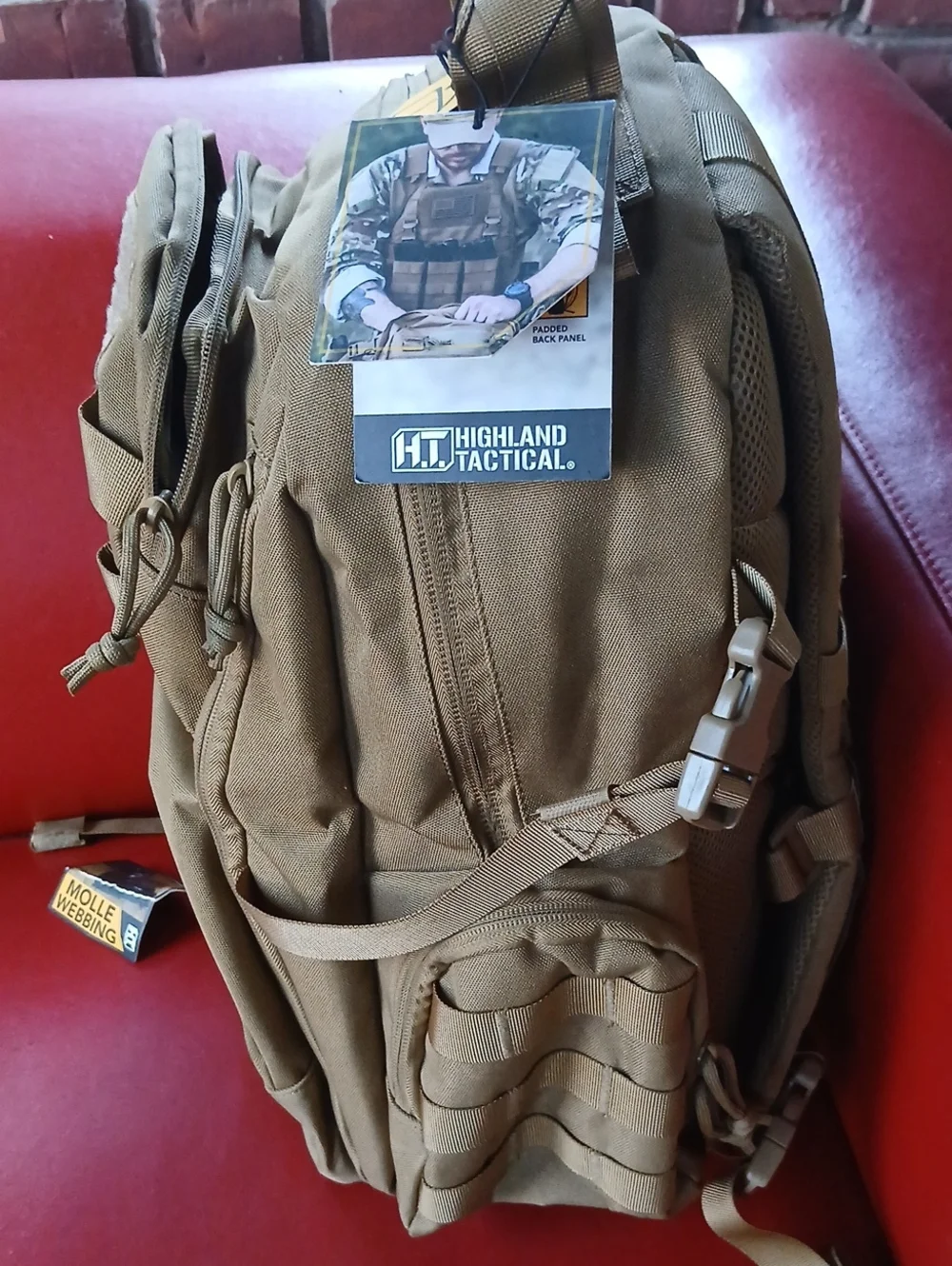 Tactical Hydration-Compatible Backpack - Coyote Brown